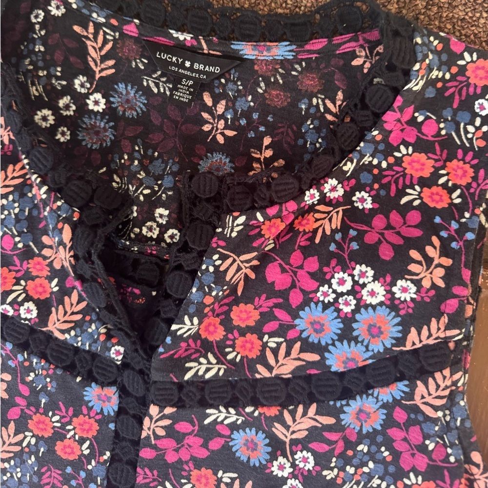 Lucky Brand Floral Sleeveless Top - Women’s Small - Picture 3 of 5